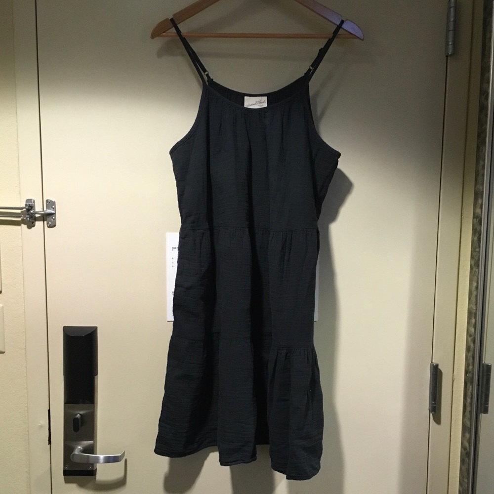 Navy Blue Cute Flowy Dress